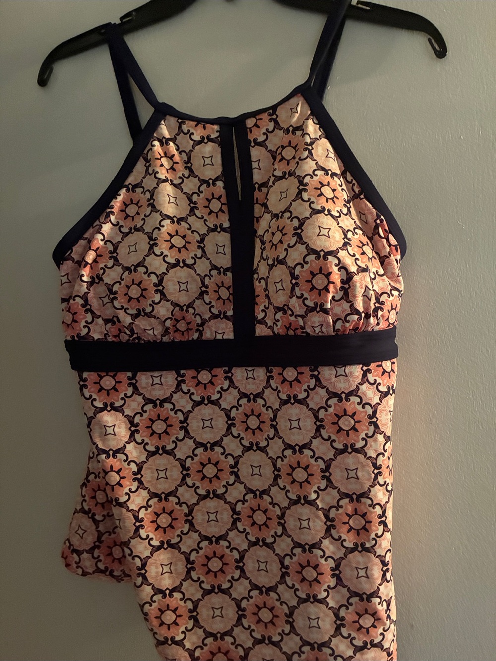 Lands End Tankini Top   Size 12 , Slightly Padded